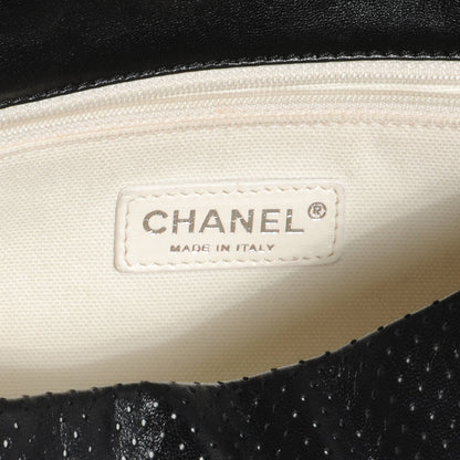 Chanel Lambskin Perforated Medium Baseball Spirit Flap Black 7 of 8