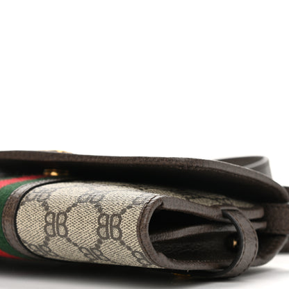 Gucci X BALENCIAGA BB Supreme Monogram Web Ophidia Crossbody Wallet Beige New Acero 11 of 12