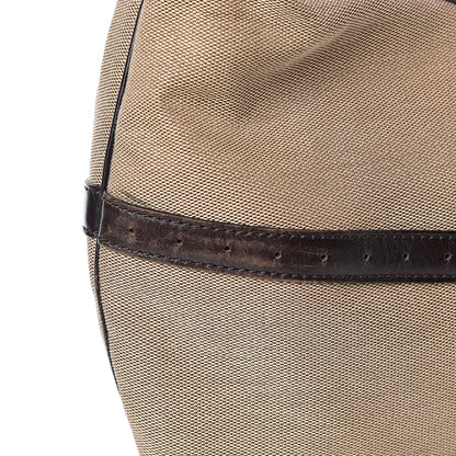 Gucci Canvas Web GG Reins Hobo Brown 11 of 14