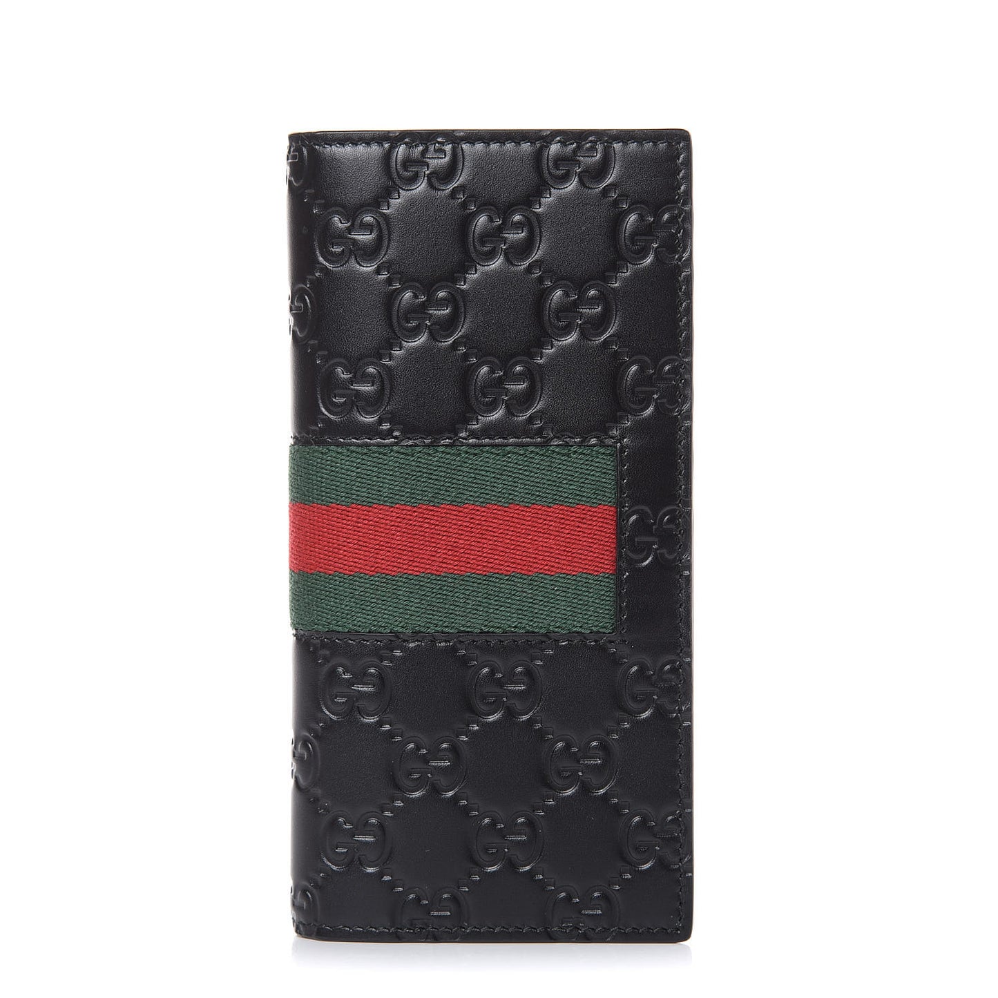 Guccissima Signature Web New Web Long Wallet Black
