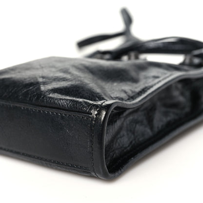 Balenciaga Agneau Arena Classic Hardware Le City Phone Holder Tote Black 9 of 9