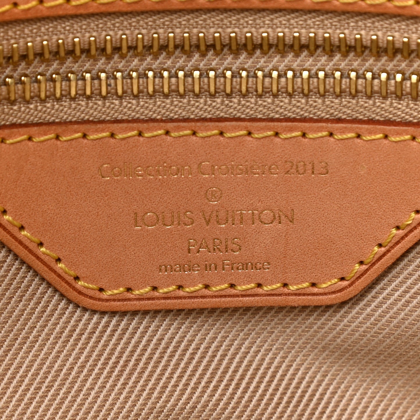 Monogram Denim Neverfull MM Beige