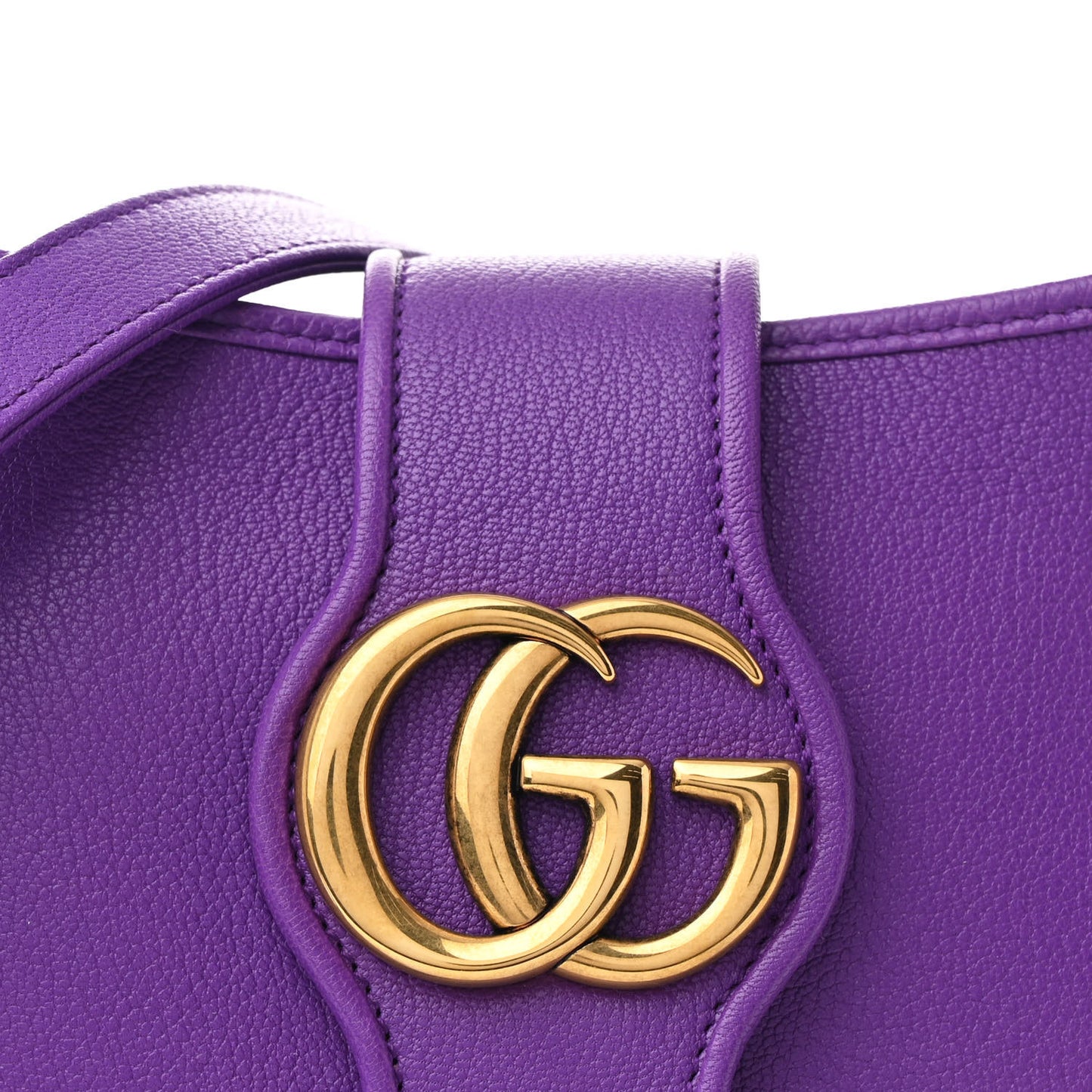 Goatskin Medium Aphrodite Shoulder Bag Shine Purple