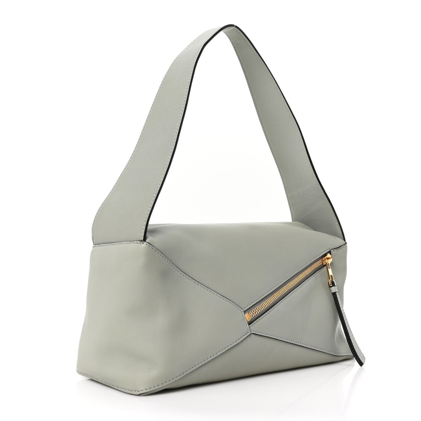 Calfskin Puzzle Hobo Ash Grey