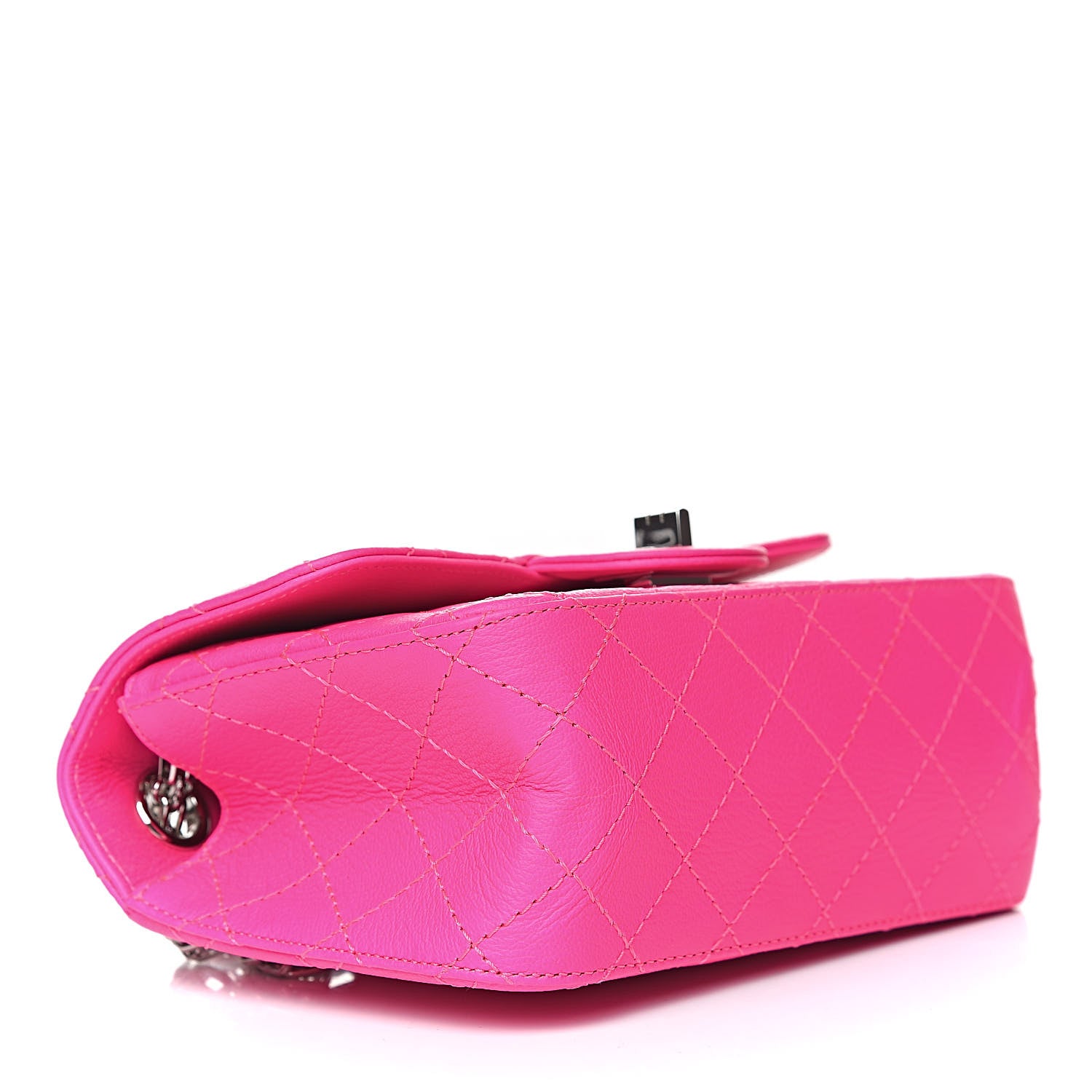 Chanel Goatskin Quilted 2.55 Reissue Mini Flap Fluorescent Pink 4 of 12