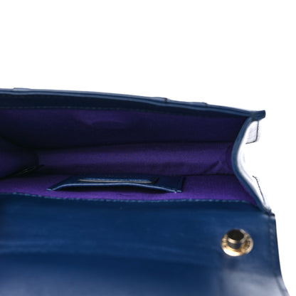 Bulgari Calfskin Small Serpenti Forever Snake Strap Crossbody Bag Navy 6 of 11