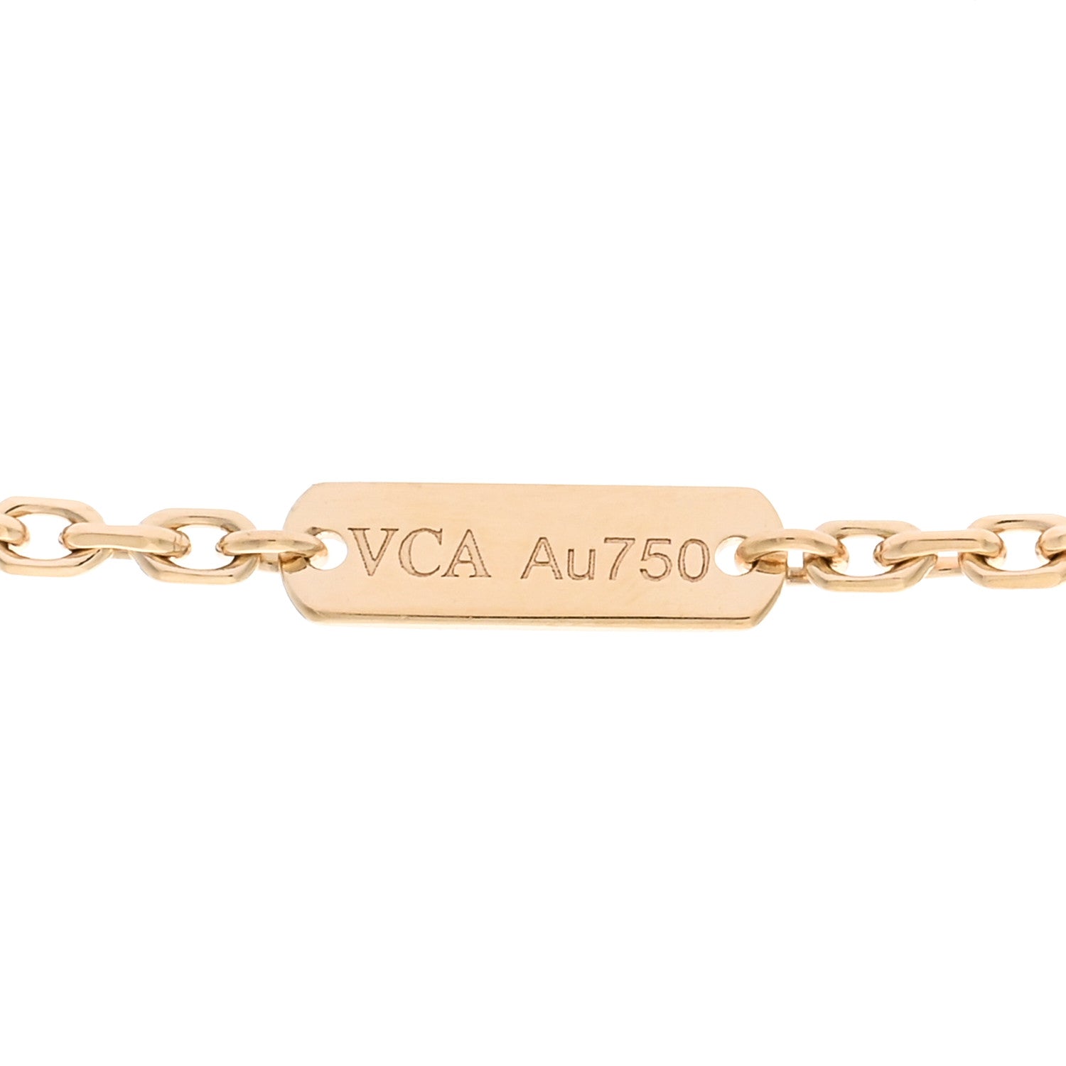 Van Cleef & Arpels 18K Yellow Gold Zodiac Libra Pendant Necklace 4 of 5