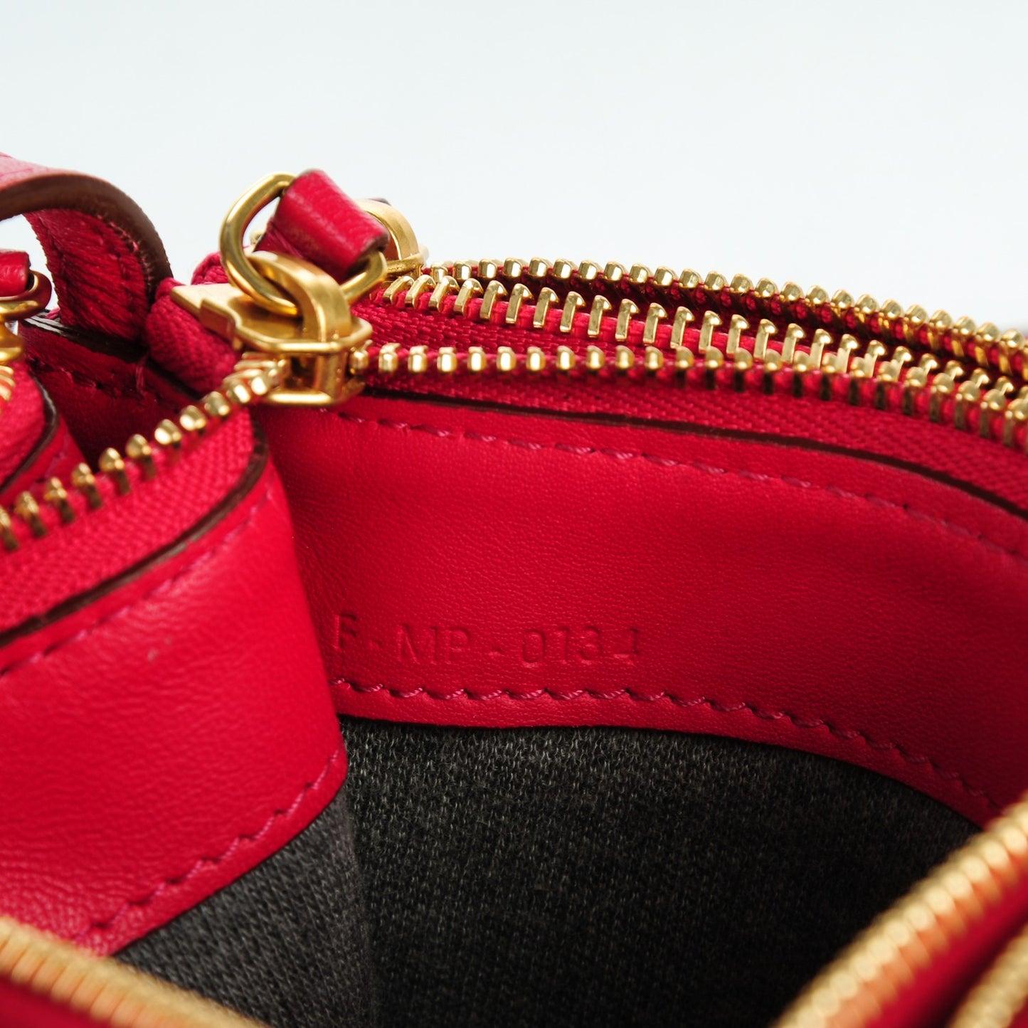 Lambskin Small Trio Crossbody Bag Fuchsia
