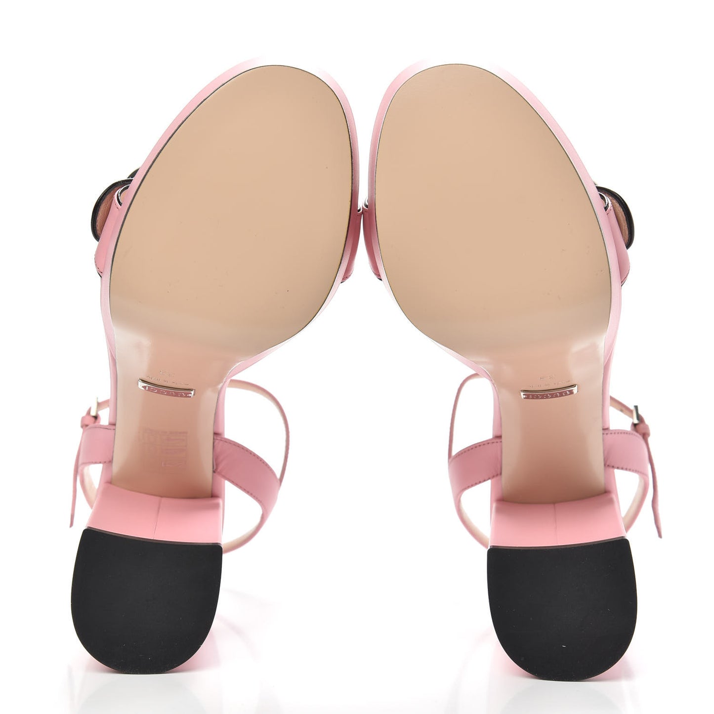 Calfskin GG Marmont Ankle Wrap 30/115mm Platform Sandals 39 Wild Rose