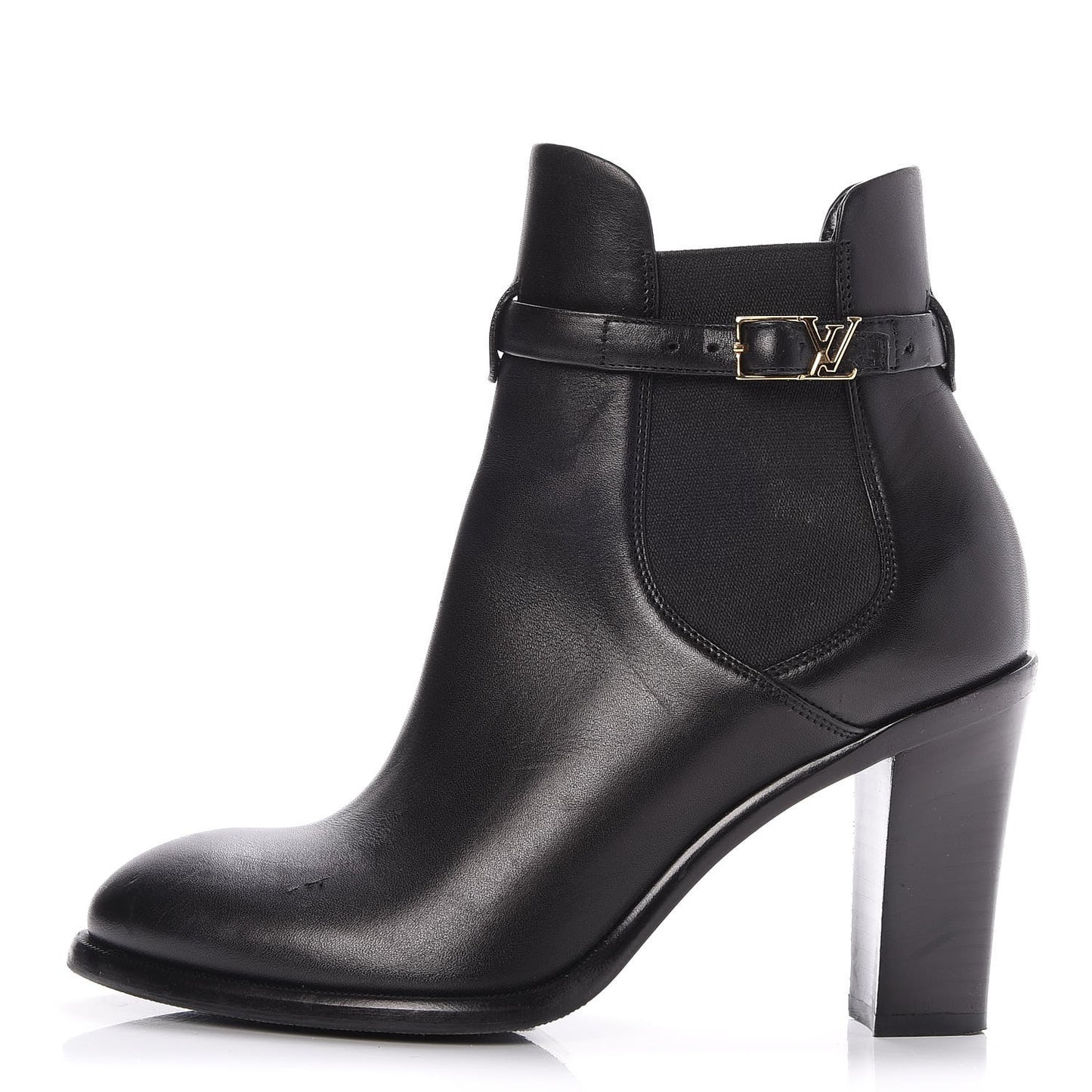 Calfskin Loyalty Ankle Boots 36 Black