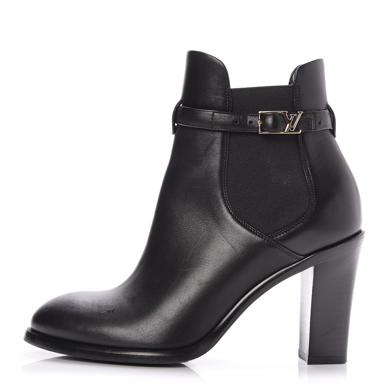 Louis Vuitton Calfskin Loyalty Ankle Boots 36 Black 1 of 10