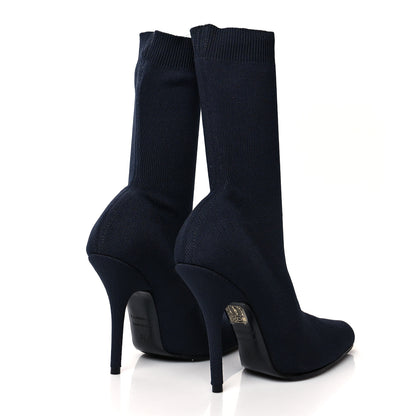 Balenciaga Jersey Crepe Round Toe Knife Booties 36 Black 4 of 6