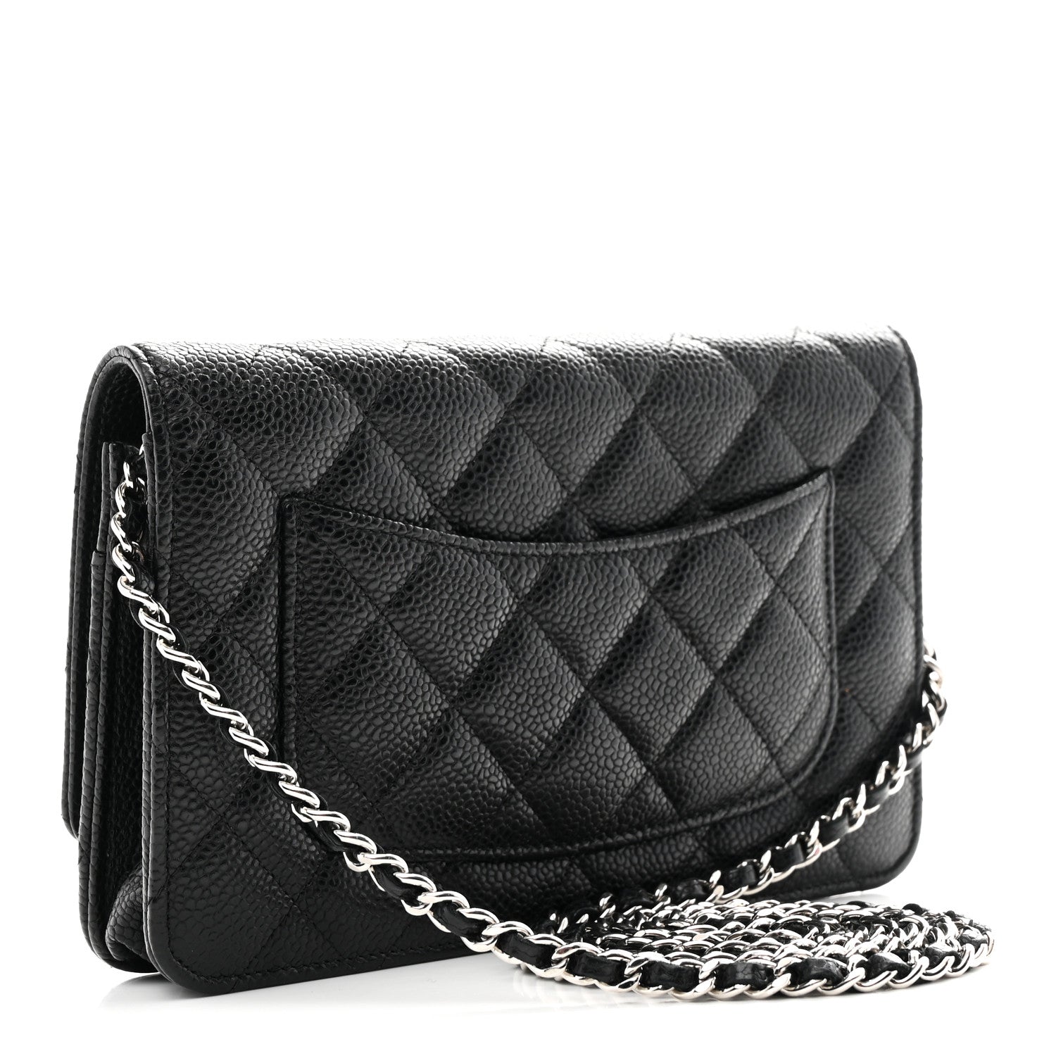 Chanel Caviar Quilted Wallet on Chain WOC Black 3 of 12