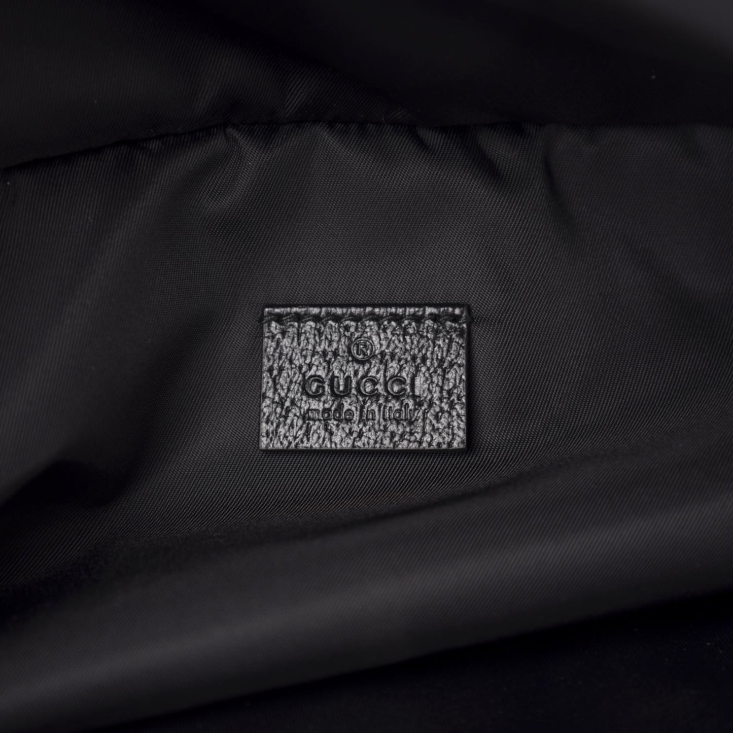 Nylon 80s Logo Patch Belt Bag Black