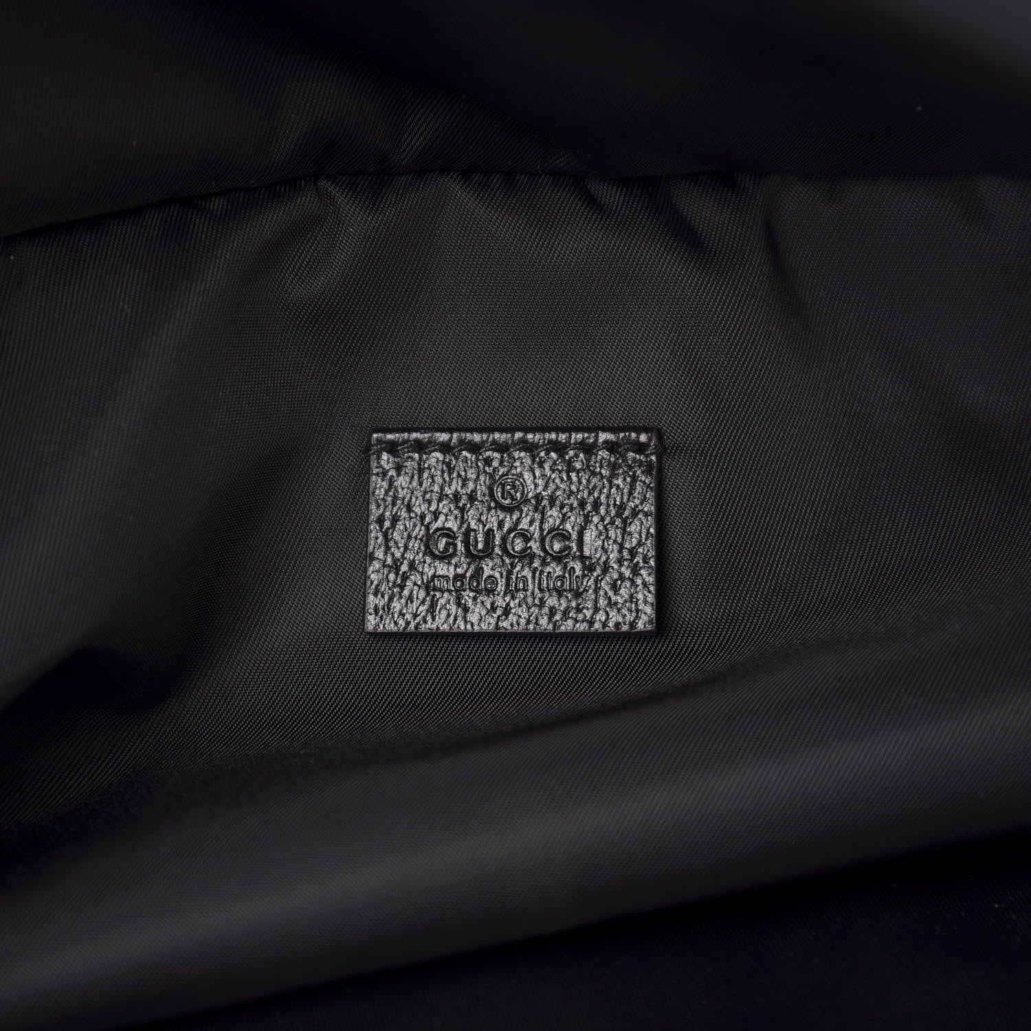 Gucci Nylon 80s Logo Patch Belt Bag Black 6 of 10
