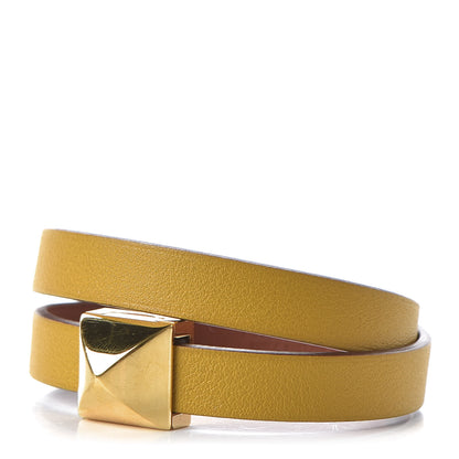 Hermes Swift Medor Infini Bracelet T3 Jaune Ambre Cuivre 1 of 5