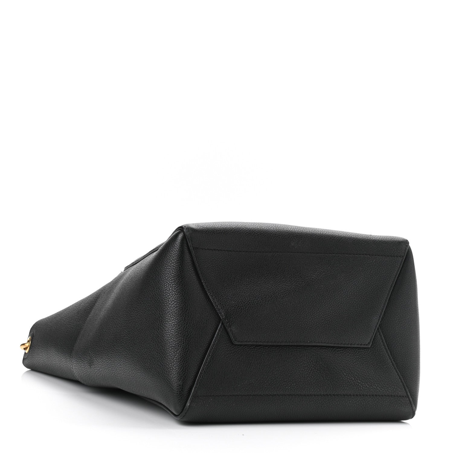 Celine Soft Grained Calfskin Sangle Bucket Bag Black 4 of 10