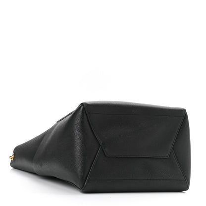 Celine Soft Grained Calfskin Sangle Bucket Bag Black 4 of 10
