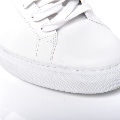 Givenchy Calfskin Reverse Logo Womens Urban Street Sneakers 39.5 White Silver 13 of 14