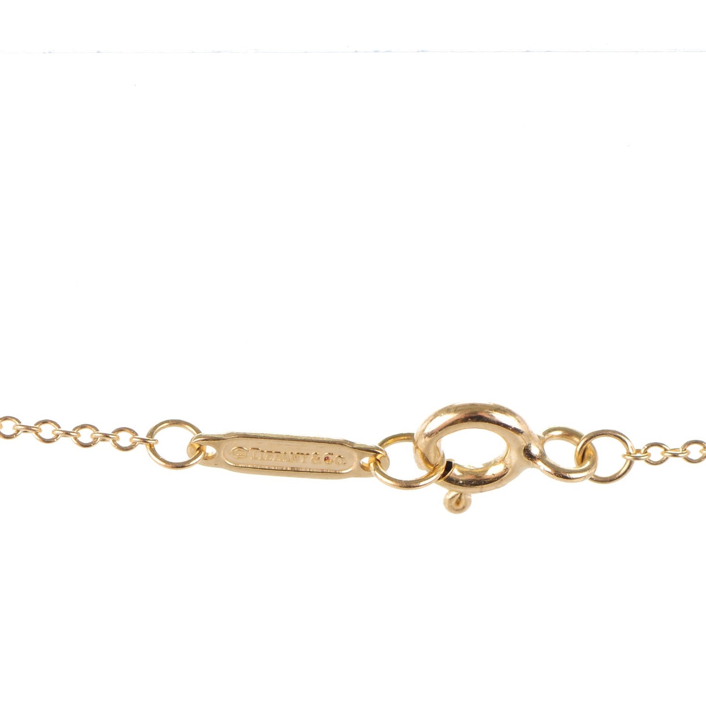 18K Yellow Gold Elsa Peretti Small Open Heart Pendant Necklace