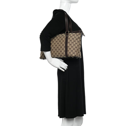 Gucci Monogram Medium Abbey Tote Dark Brown 2 of 10