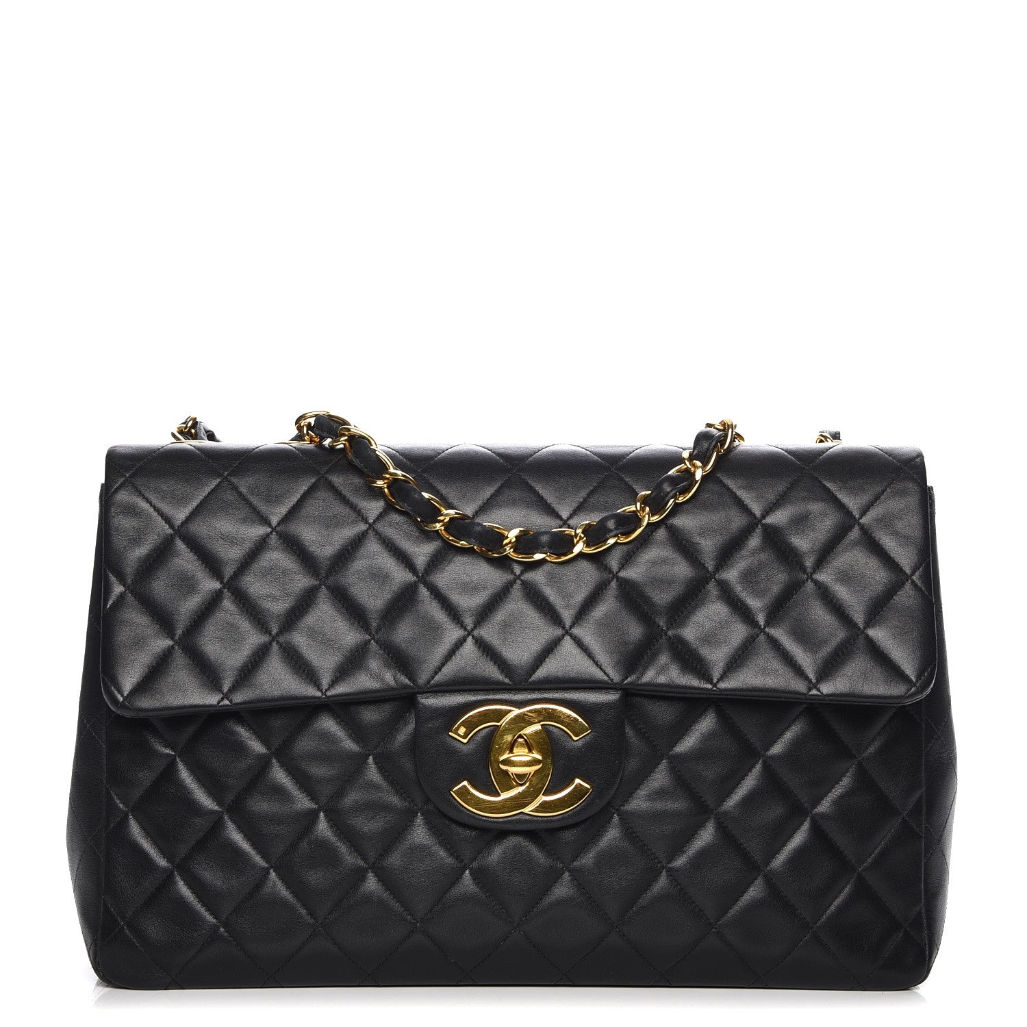 Chanel Lambskin XL Jumbo Flap Black 1 of 9