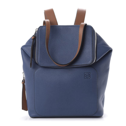 Loewe Calfskin Goya Backpack Varsity Blue Tan 1 of 8