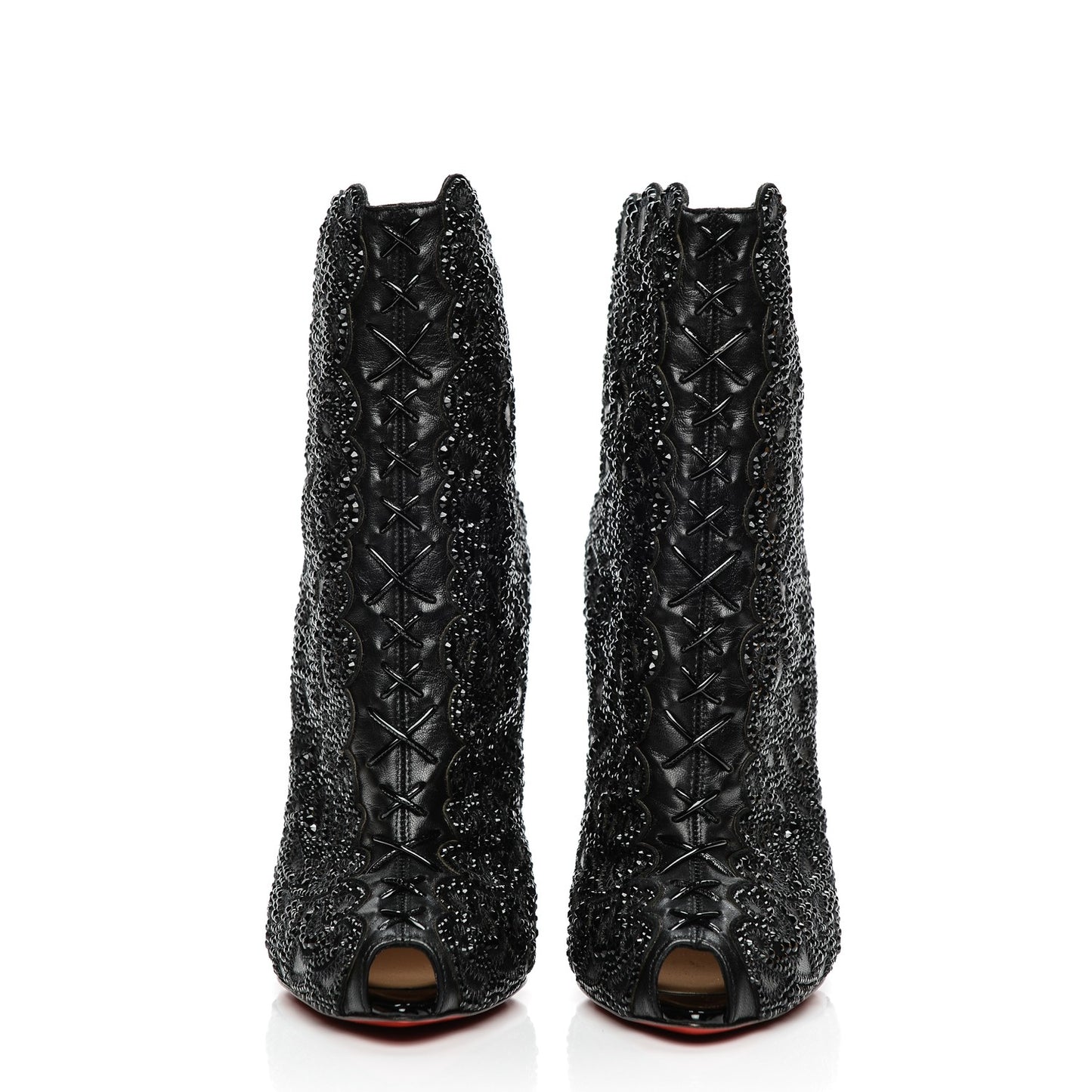 Calfskin Strass Rihanini 120 Booties 37 Black