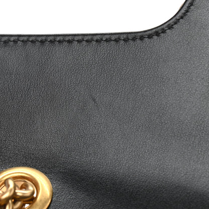 Gucci Calfskin Matelasse Mini GG Marmont Shoulder Bag Black 13 of 15