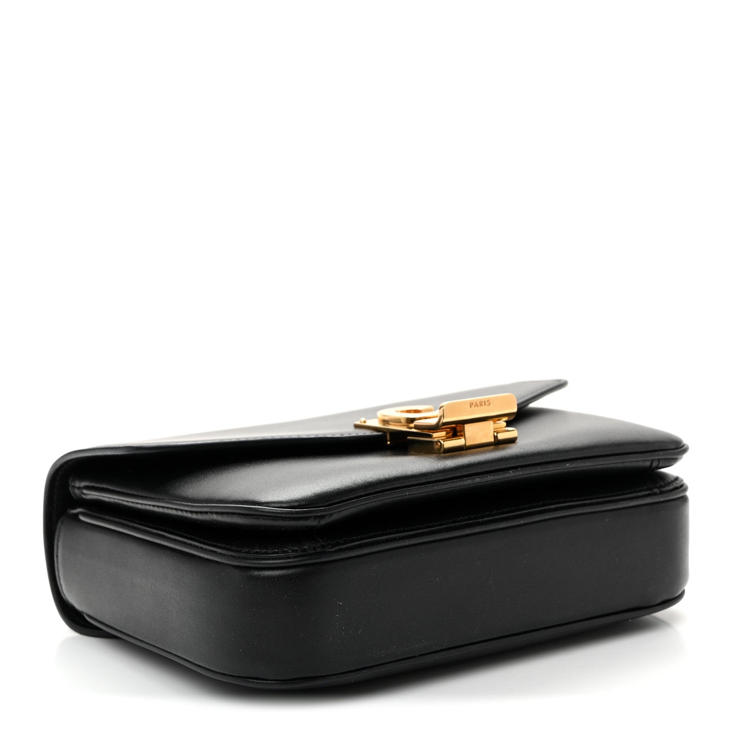 Celine Shiny Calfskin Small C Bag Black 4 of 10