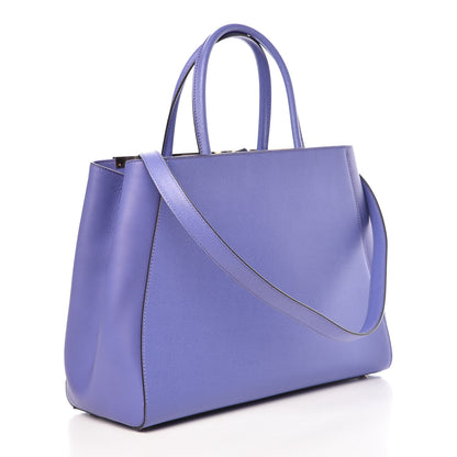 Fendi Vitello Elite Regular 2Jours Tote Cassis 3 of 9