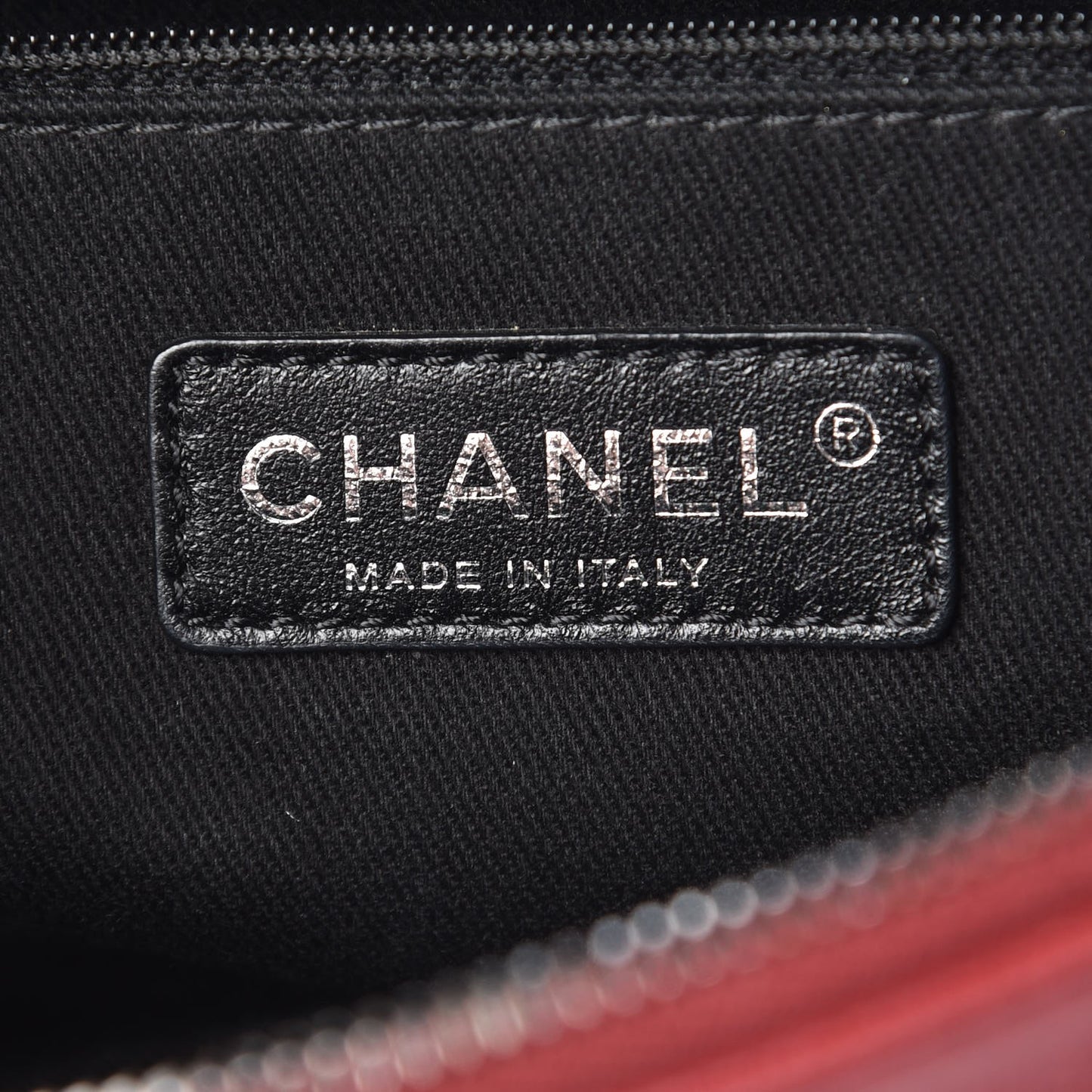 Glazed Calfskin Quilted Medium Duo Flap Dark Red
