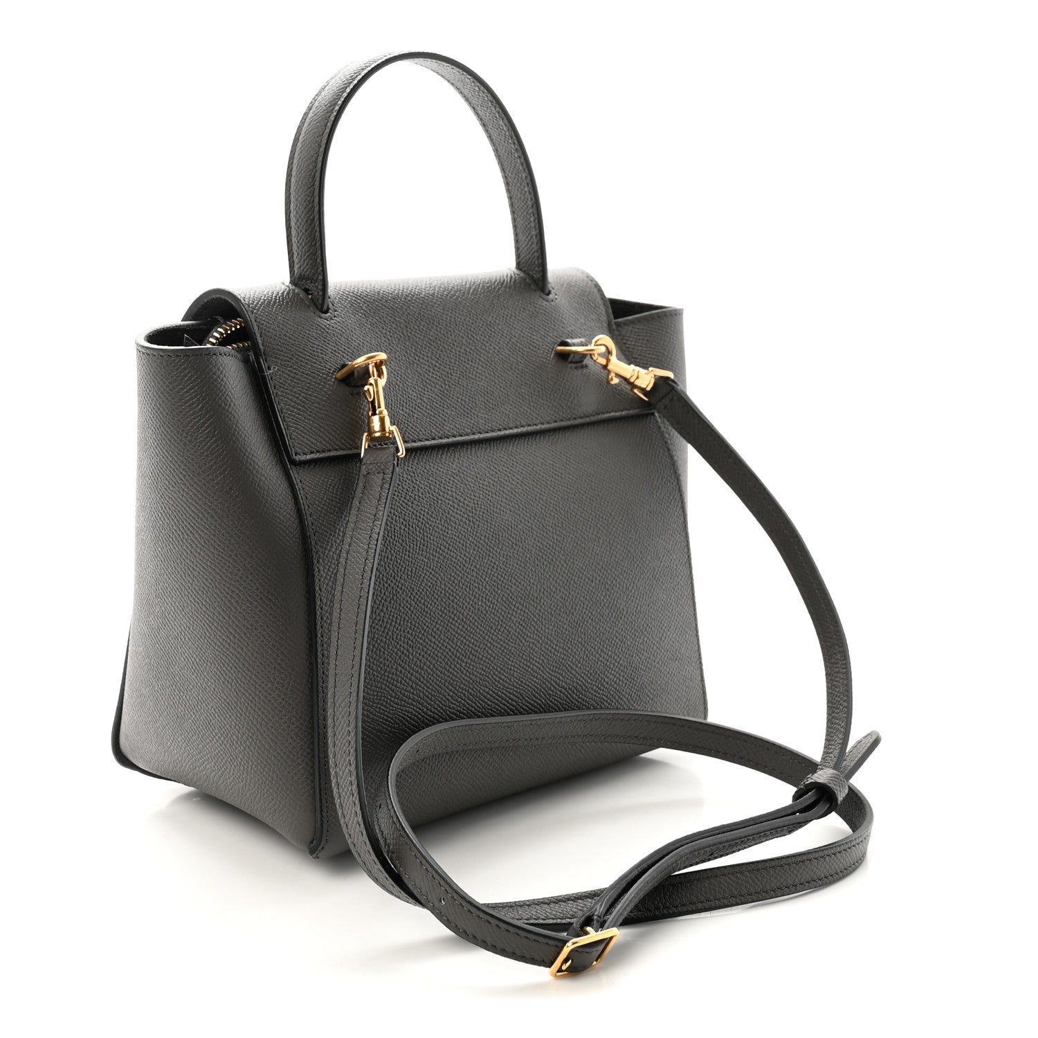 Celine Grained Calfskin Nano Belt Bag Grey 3 of 10