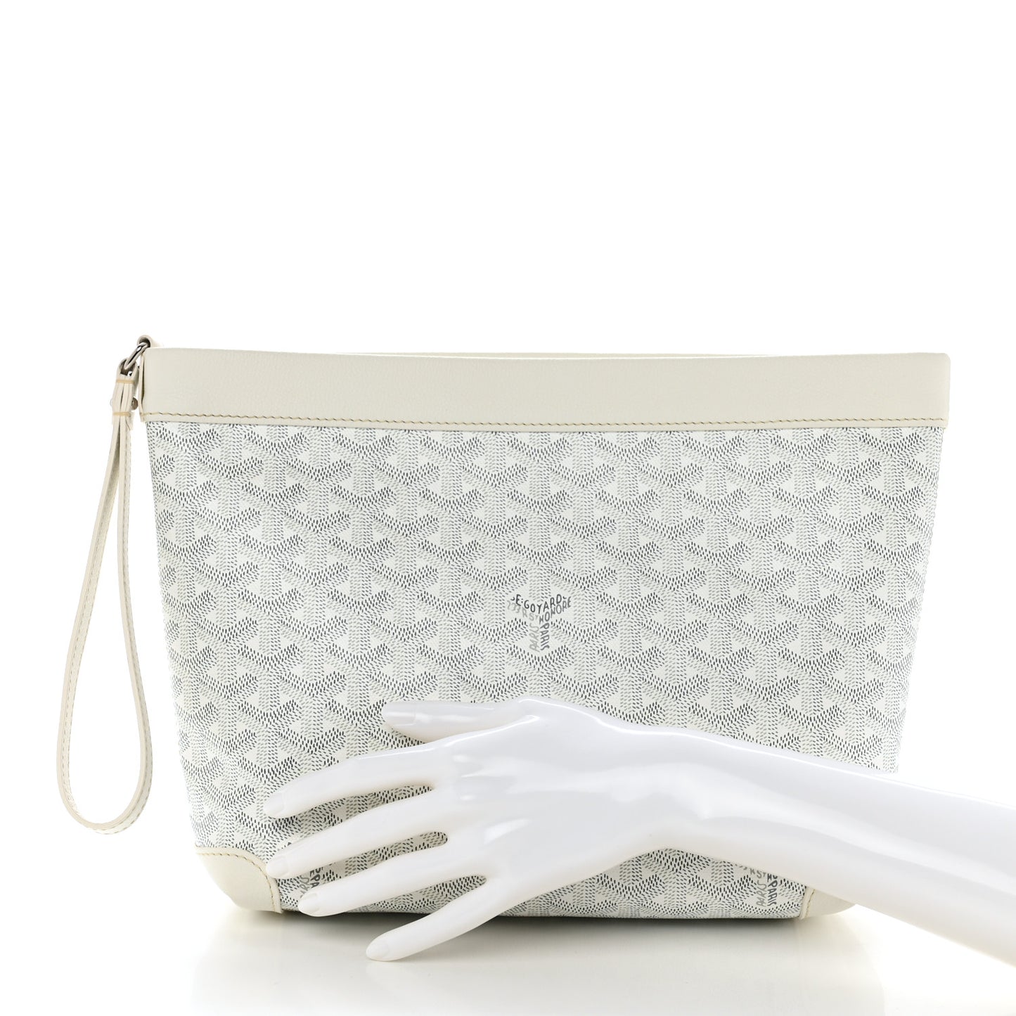 Goyardine Conti Pouch White