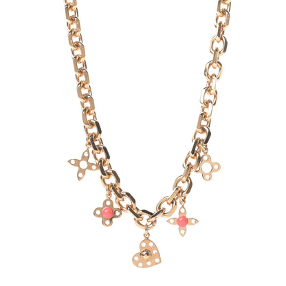 Louis Vuitton Monogram Hide and Seek Necklace Gold 1 of 6