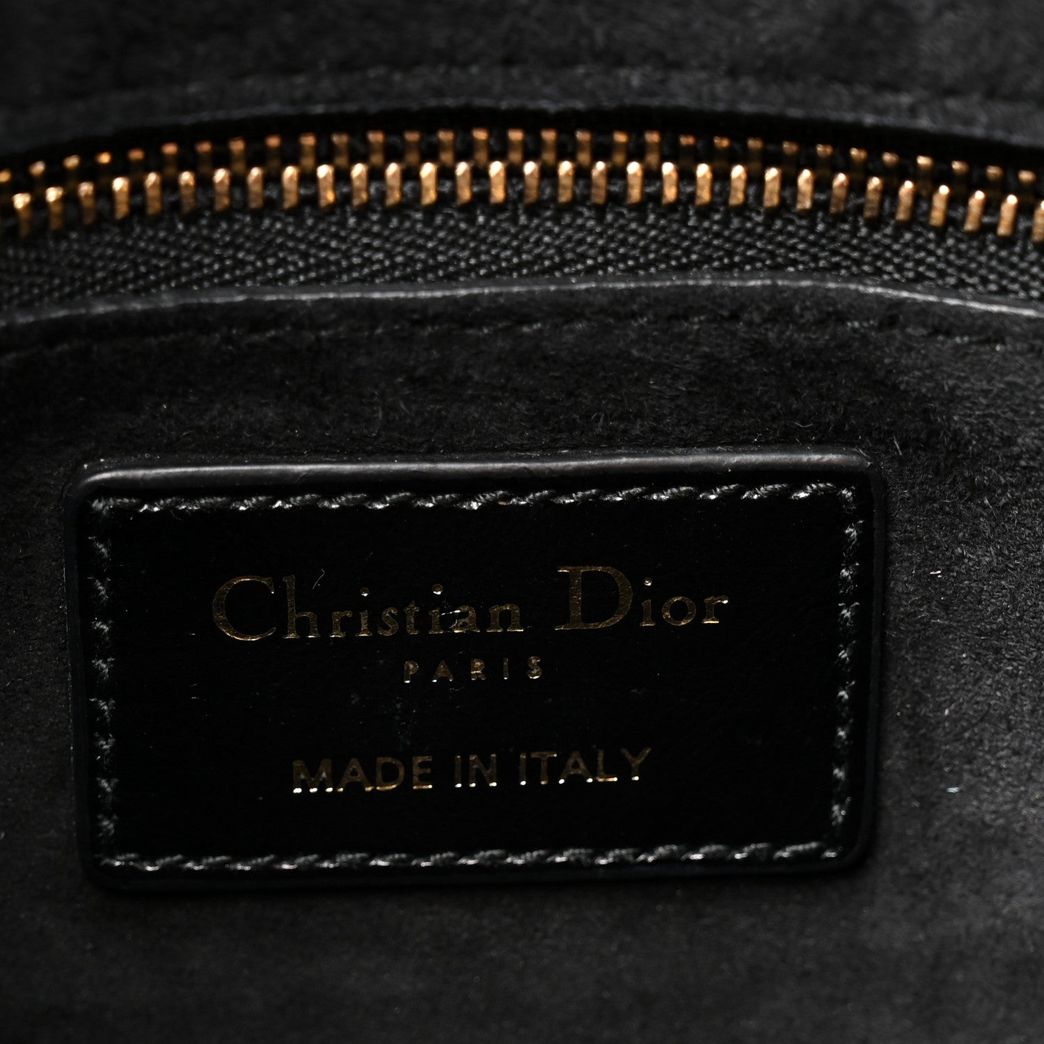 Christian Dior Crinkled Patent Cannage Small Lucky Badges My Lady Dior Black 6 of 13