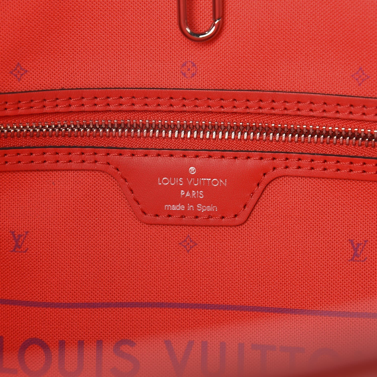 Louis Vuitton Monogram Escale Neverfull MM Rouge 6 of 10