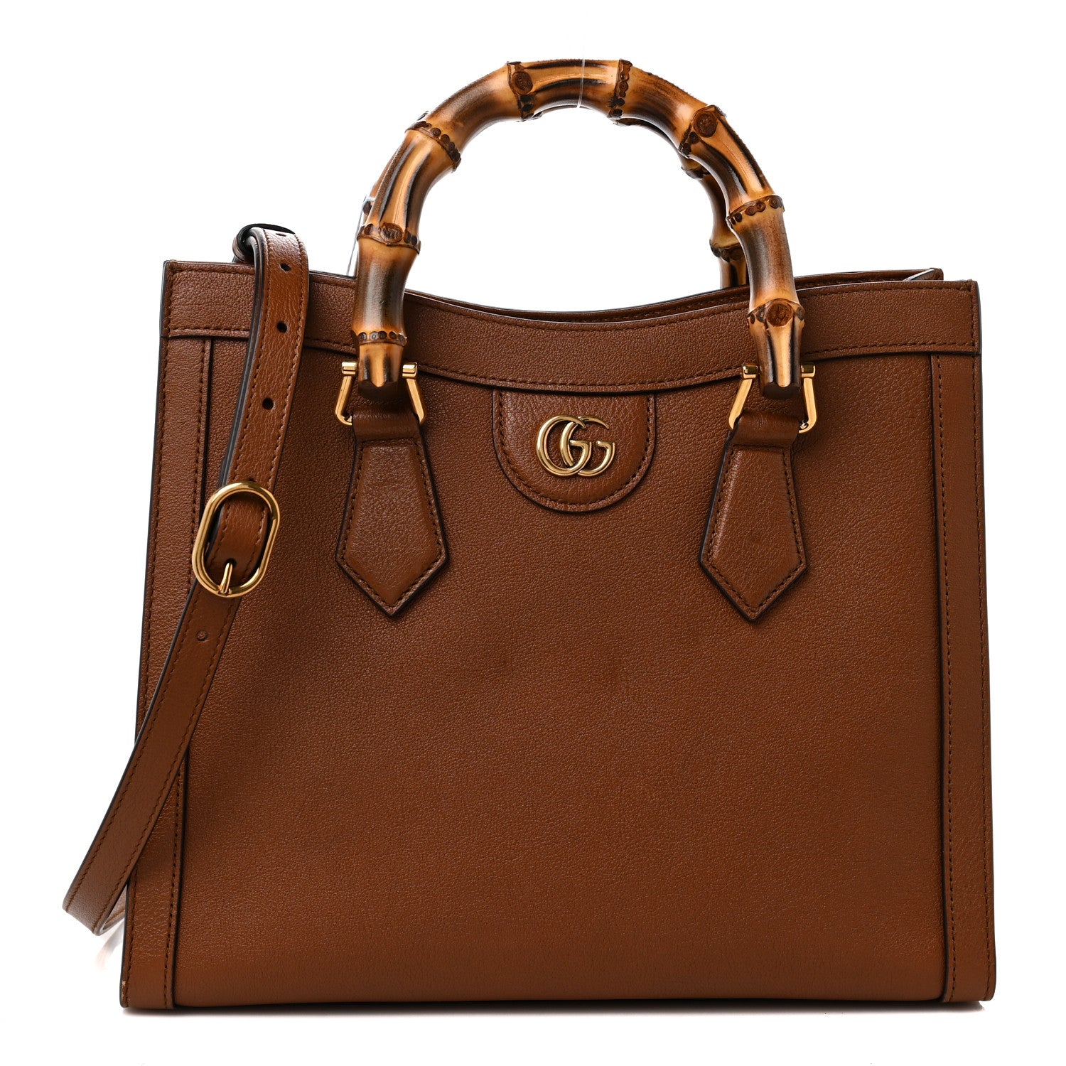 Gucci Wonka Grain Calfskin Small Diana Tote Bag Cuir 1 of 9