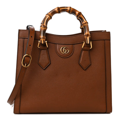 Gucci Wonka Grain Calfskin Small Diana Tote Bag Cuir 1 of 9
