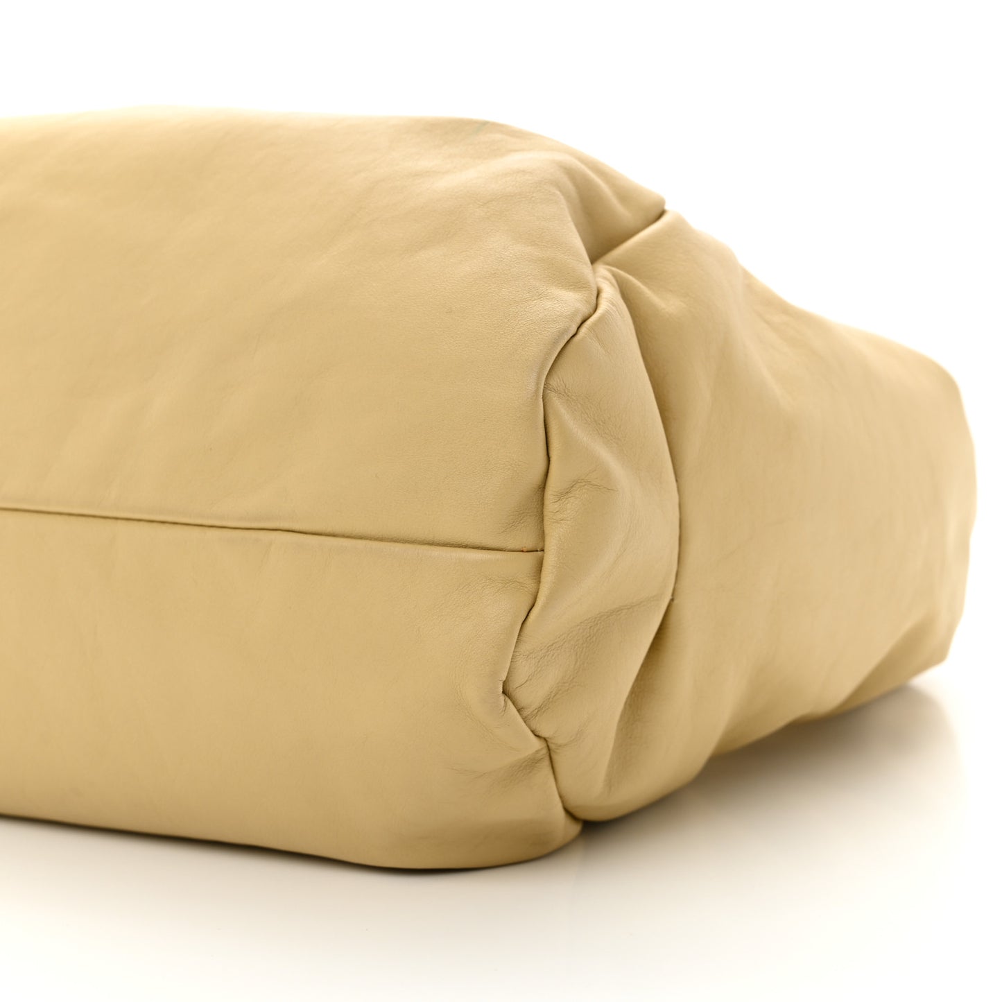Smooth Butter Calfskin Small The Shoulder Pouch Almond