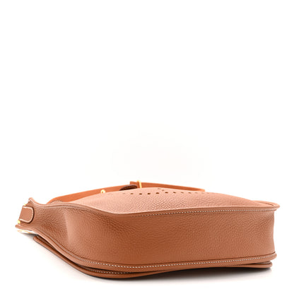 Hermes Taurillon Clemence Evelyne III PM Gold 4 of 11