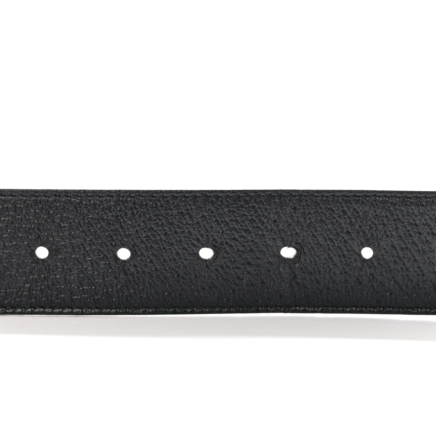 Textured Dollar Calfskin Double G 40mm Belt 90 36 Black