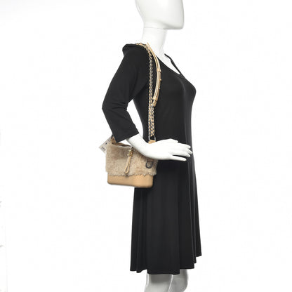 Chanel Shearling Small Gabrielle Hobo Dark Beige 2 of 11