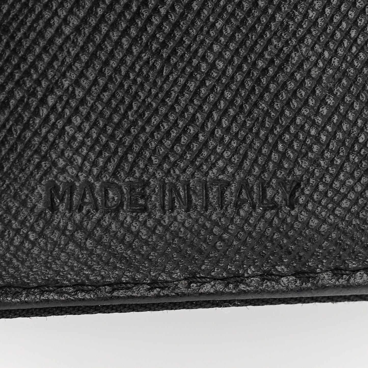 Tessuto Nylon Tri-Fold Compact Wallet  Black