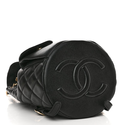 Chanel Caviar Quilted Pockets Backpack Black 4 of 11