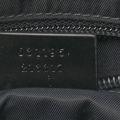 Gucci Techno Canvas Selleria Calfskin Web Small Flat Messenger Bag Black 7 of 10