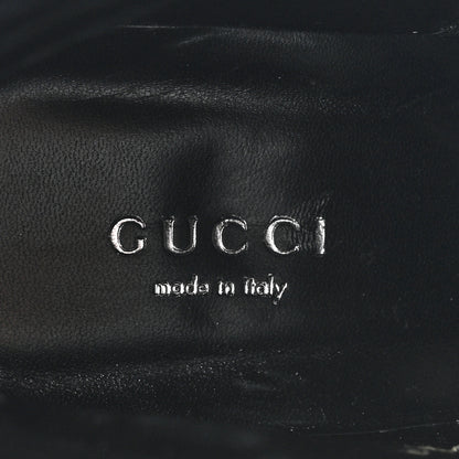 Gucci Cordovan Lux Platform Ankle Boots 40 Black Oatmeal White 7 of 11
