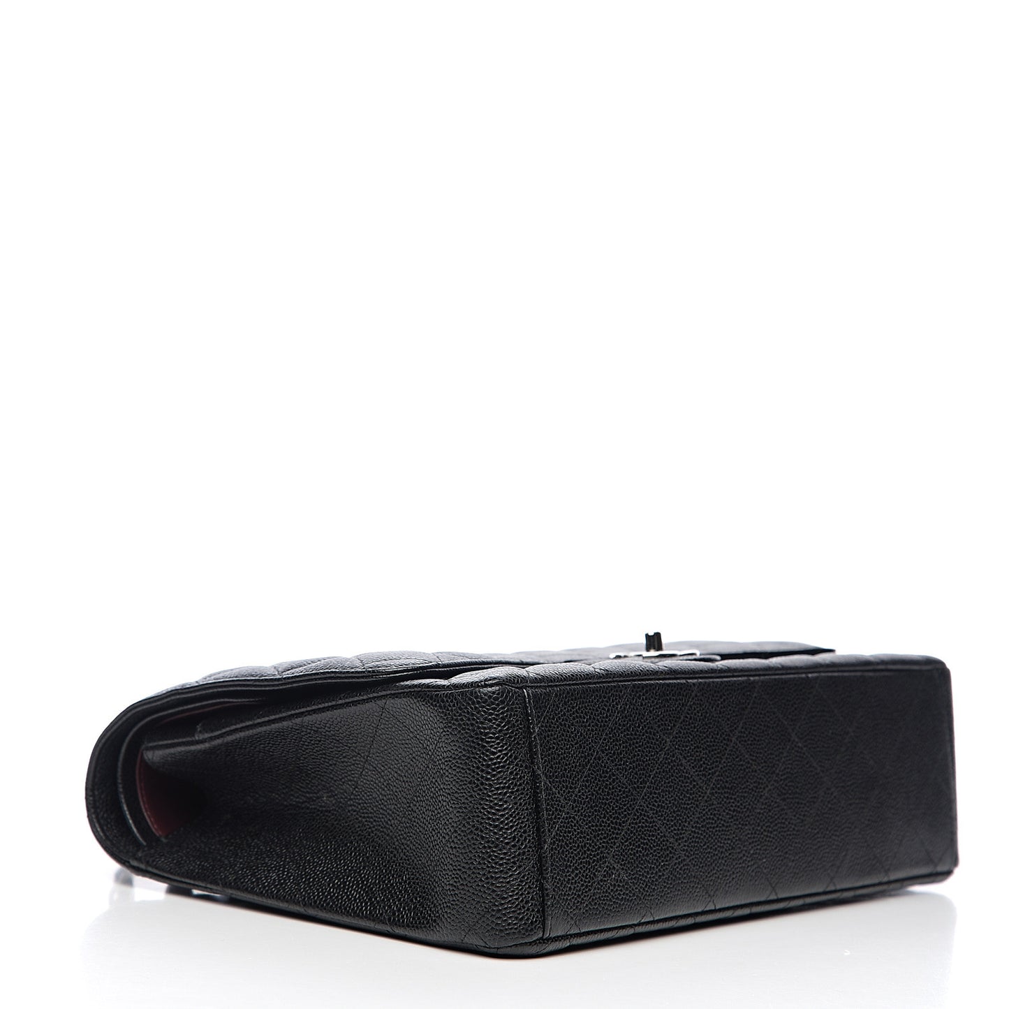 Caviar Quilted Maxi Double Flap Black