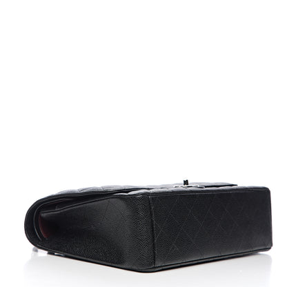 Chanel Caviar Quilted Maxi Double Flap Black 3 of 9