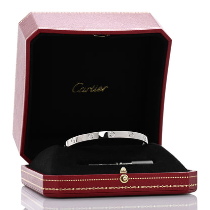 Cartier 18K White Gold LOVE Bracelet 19 8 of 8